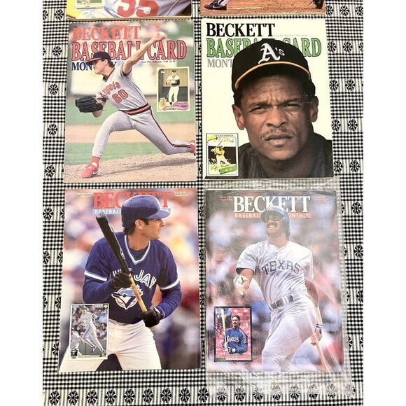 Lot of 6 Beckett Baseball Card Monthly Magazines 1988-1994 Rickey Henderson Bo - Picture 4 of 6